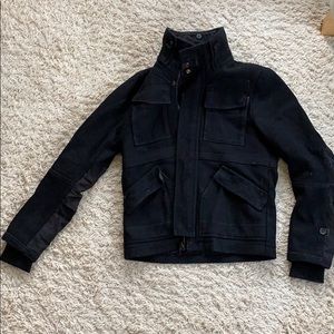 G-star raw wool jacket with canvas elbows